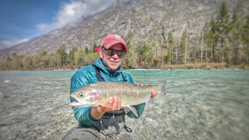 April rainbow trout.